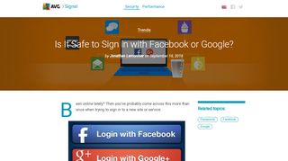 
                            5. Is It Safe to Log in with Facebook or Google? | AVG
