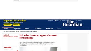 
                            7. Is it safer to use an app or a browser for banking? | Technology | The ...