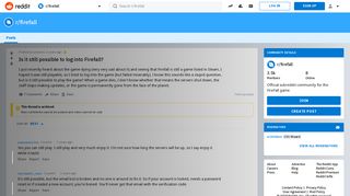 
                            1. Is it still possible to log into Firefall? : firefall - Reddit