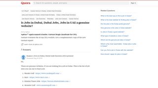 
                            11. Is Jobs in Dubai, Dubai Jobs, Jobs in UAE a genuine website? - Quora