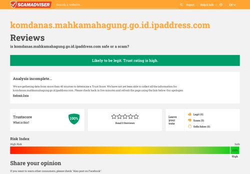 
                            9. is komdanas.mahkamahagung.go.id.ipaddress.com safe ...