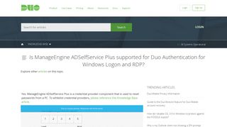 
                            9. Is ManageEngine ADSelfService Plus supported for Duo ...