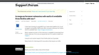 
                            10. is mega.nz browser extension safe and is it available from firefox add ...