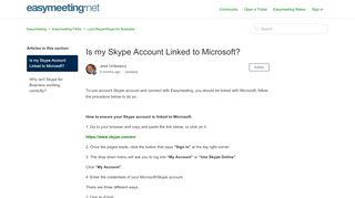 
                            12. Is my Skype Account Linked to Microsoft? – Easymeeting