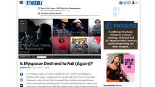
                            10. Is Myspace Destined to Fail (Again)? | L.A. Weekly