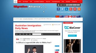 
                            8. Is Officio's LegendCOM offer to RMAs free? - Immigration Daily News ...