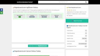 
                            1. Is Rapeboard.com Down Right Now? - Rapeboard.com not working