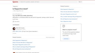 
                            9. Is Rapportive dead? - Quora