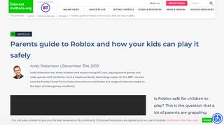 
                            3. Is Roblox safe for children - see parent's guide | Internet ...