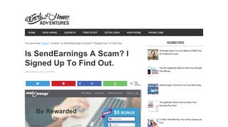 
                            12. Is SendEarnings A Scam? I Signed Up To Find Out.