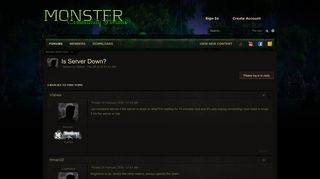 
                            3. Is Server Down? - General Discussion - Monster WoW Forum