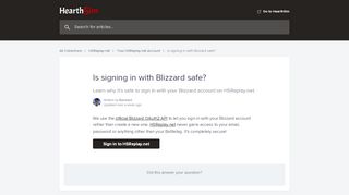 
                            7. Is signing in with Blizzard safe? | HSReplay.net Help Center