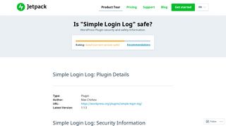 
                            8. Is Simple Login Log Safe? - Jetpack