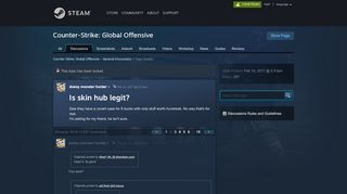 
                            4. Is skin hub legit? :: Counter-Strike: Global Offensive General Discussions