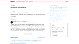 
                            9. Is Small SEO Tools legit? - Quora