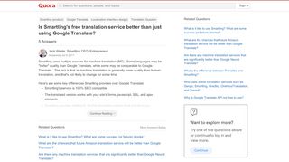 
                            8. Is Smartling's free translation service better than just using ...