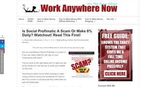 
                            7. Is Social Profimatic A Scam Or Make 8% Daily? WATCHOUT! READ ...