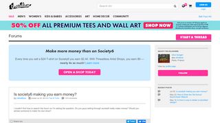
                            7. Is society6 making you earn money? | Threadless
