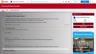 
                            12. Is tangerine Web login broken ? : PersonalFinanceCanada - Reddit