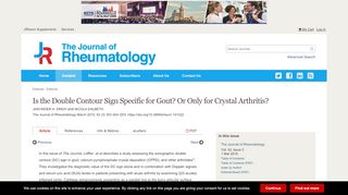 
                            6. Is the Double Contour Sign Specific for Gout? Or Only for Crystal ...