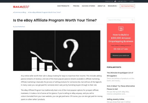 
                            11. Is the eBay Affiliate Program Worth Your Time? | SaleHoo