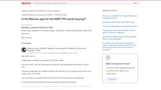 
                            13. Is the Marrow app for the NEET PG worth buying? - Quora