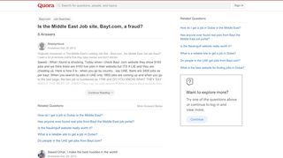 
                            13. Is the Middle East Job site, Bayt.com, a fraud? - Quora