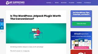 
                            13. Is The WordPress Jetpack Plugin Worth The Convenience? | WP ...