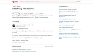 
                            4. Is the Xossip website down? - Quora