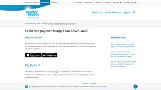 
                            4. Is there a payments app I can download? | Electric Ireland Help