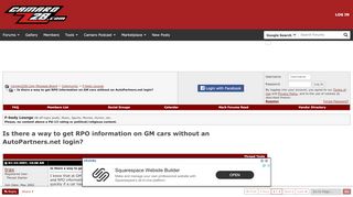 
                            8. Is there a way to get RPO information on GM cars without an ...