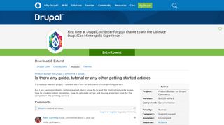
                            13. Is there any guide, tutorial or any other getting started articles - Drupal