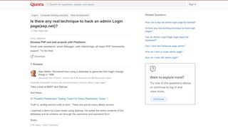
                            5. Is there any real technique to hack an admin Login page(asp.net ...