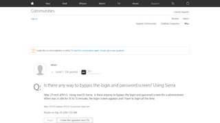 
                            9. Is there any way to bypass the login and … - Apple Community