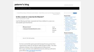 
                            7. Is this a scam or a new low for Elsevier? | petermr's blog