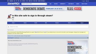 
                            3. is this site safe to sign in through steam? - PC Message Board for PC ...