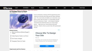 
                            13. Is Tumblr Free to Use? | Chron.com