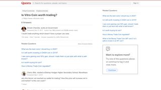 
                            6. Is Vitro Coin worth trading? - Quora