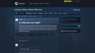 
                            1. Is wildcase.com legit? :: Counter-Strike: Global Offensive General ...