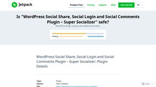 
                            3. Is WordPress Social Share, Social Login and Social ... - Jetpack