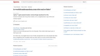 
                            9. Is workfromhomedata.com site real or fake? - Quora
