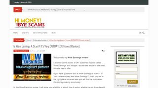 
                            8. Is Wow Earnings a scam? It's very OUTDATED! [Honest review]