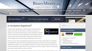 
                            11. • Is YesOption Regulated? • - Binary Options Brokers