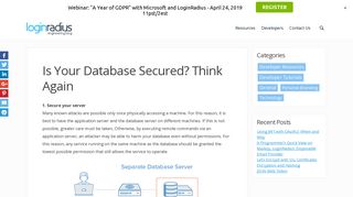 
                            1. Is Your Database Secured? Think Again | Engineering Blog
