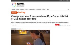 
                            12. Is your email hacked? Change your password if you're on this list