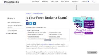 
                            11. Is Your Forex Broker a Scam? - Investopedia