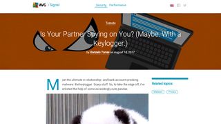 
                            7. Is your partner spying on your with a keylogger? | AVG