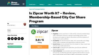 
                            8. Is Zipcar Worth It? - Review, Membership-Based City Car Share Program