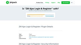 
                            8. Is ZM Ajax Login & Register Safe? - Jetpack