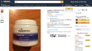 
                            10. Isagenix- Cleanse For Life ® - Natural Rich Berry Powder - Amazon.com